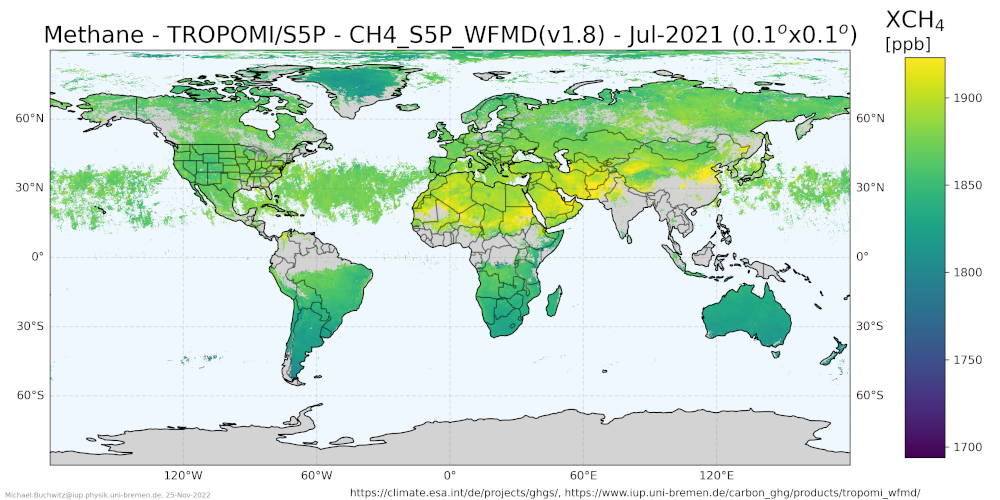 Satellite XCH4 2021 07.