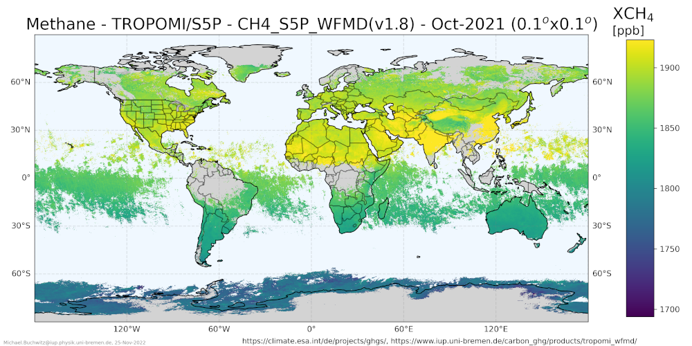 Satellite XCH4 2021 10.
