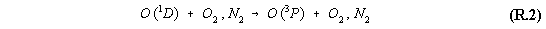 O(1D) + O2,N2 --> O(3P) + O2,N2