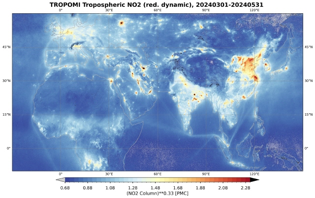 TROPOMI Tropospheric NO2