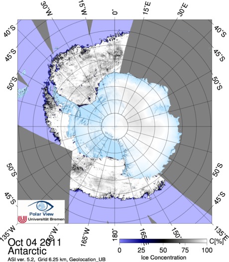 Antarctic sea ice extent